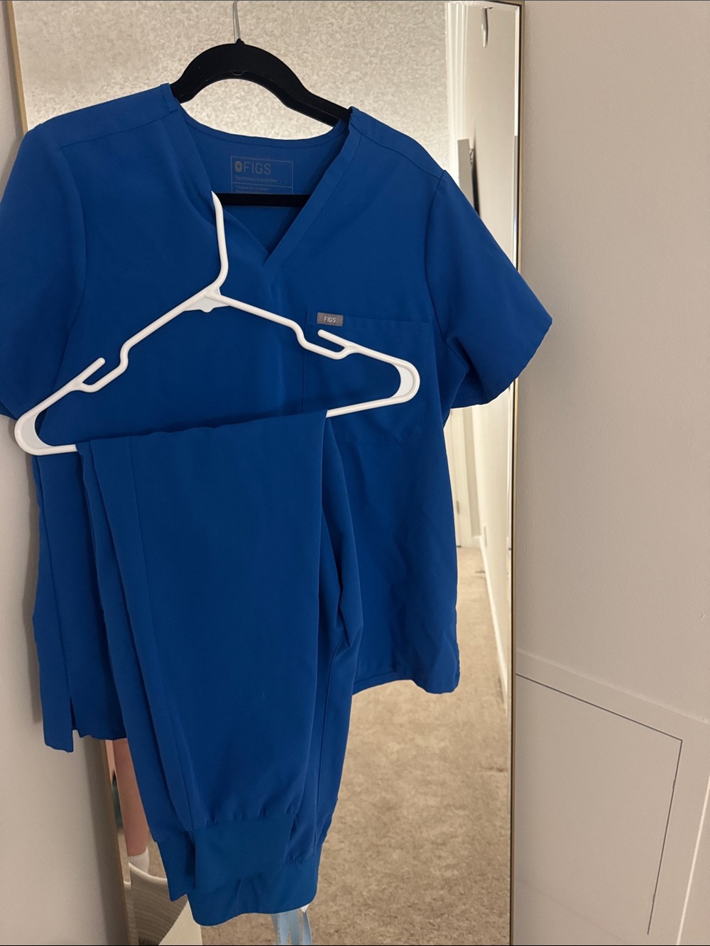 Figs Women's Scrub Set in Royal Blue